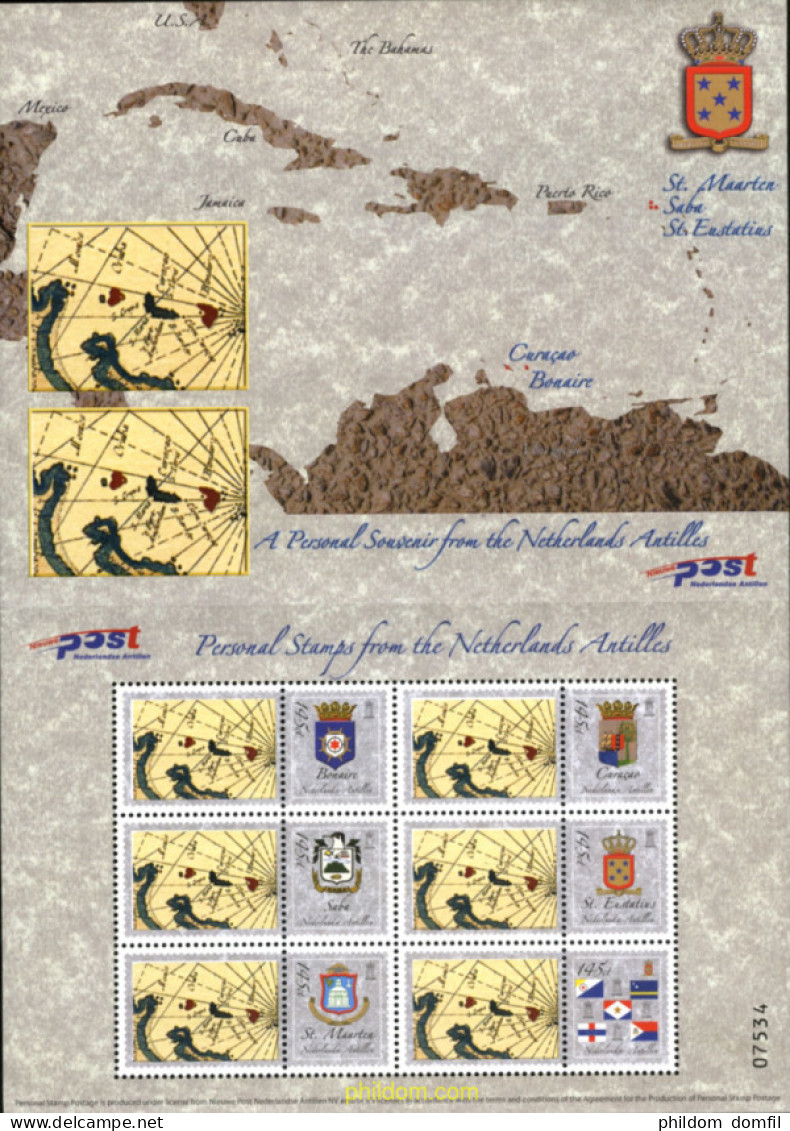 723280 MNH ANTILLAS HOLANDESAS 2004 ESCUDOS DE LAS ANTILLAS HOLANDESAS - Antillas Holandesas