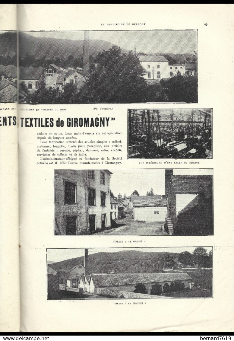 Revue L'illustration  Economique Et Financiere -juin 1927 - Le Territoire De Belfort - L'Illustration