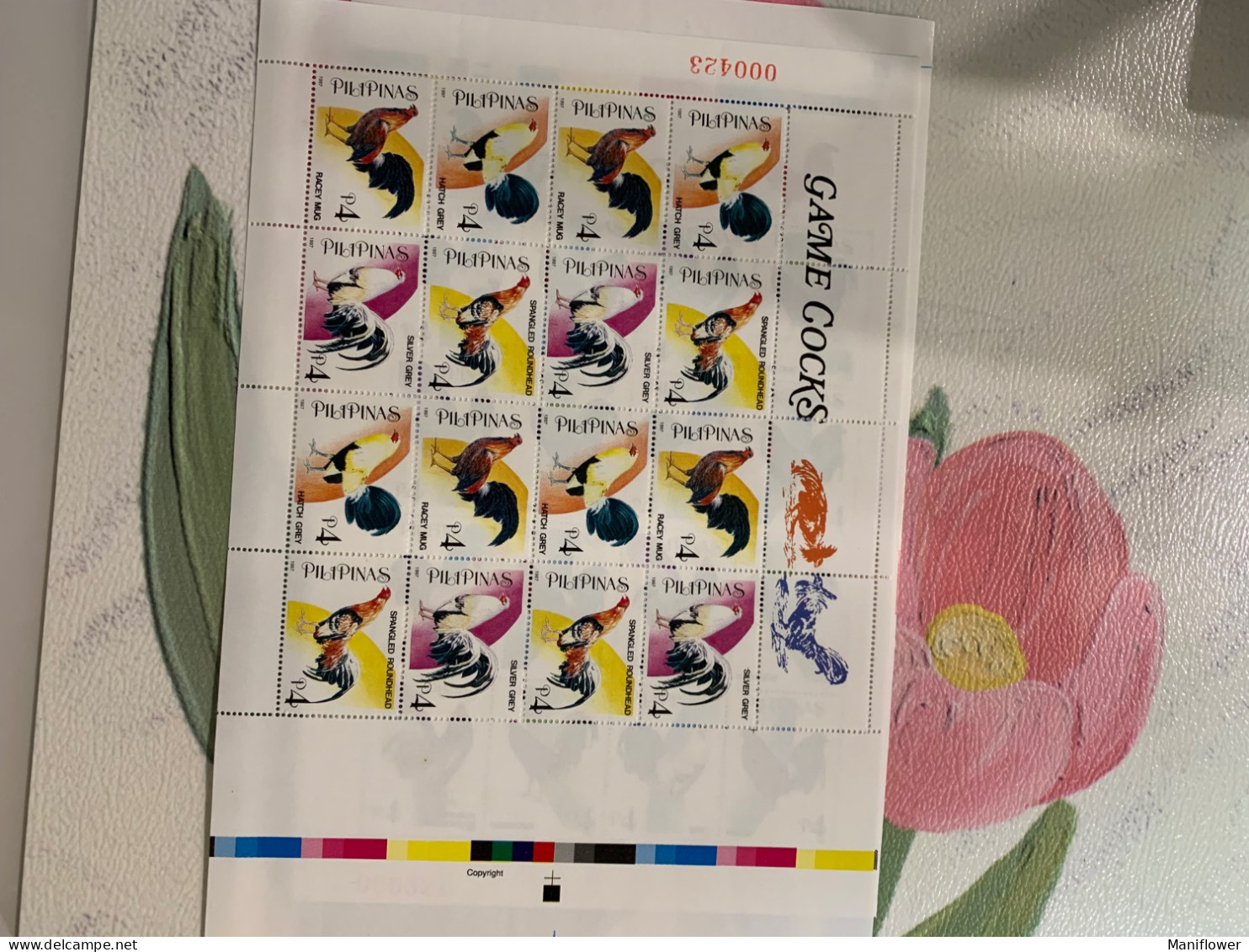 Philippines Stamp Fighting Cock Games Whole Sheets Of4 Sets MNH 1997 - Filippine