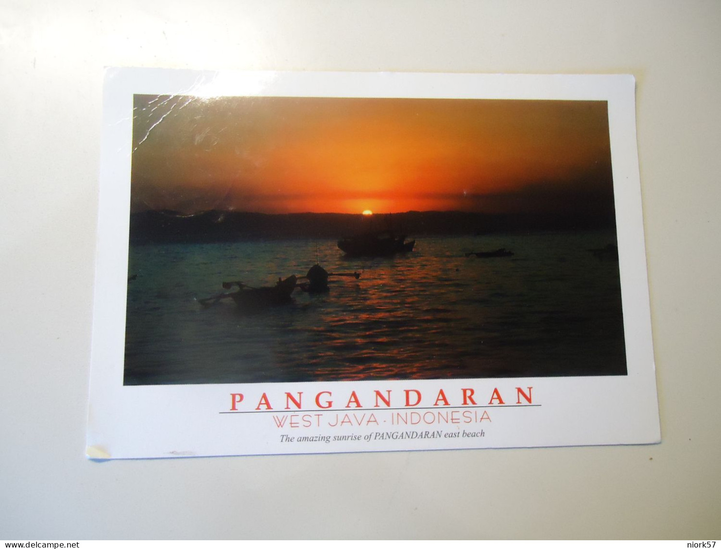 INDONESIA  POSTCARDS  FLOWERS STAMPS  PANGANDARAN WES LAVA - Indonesië