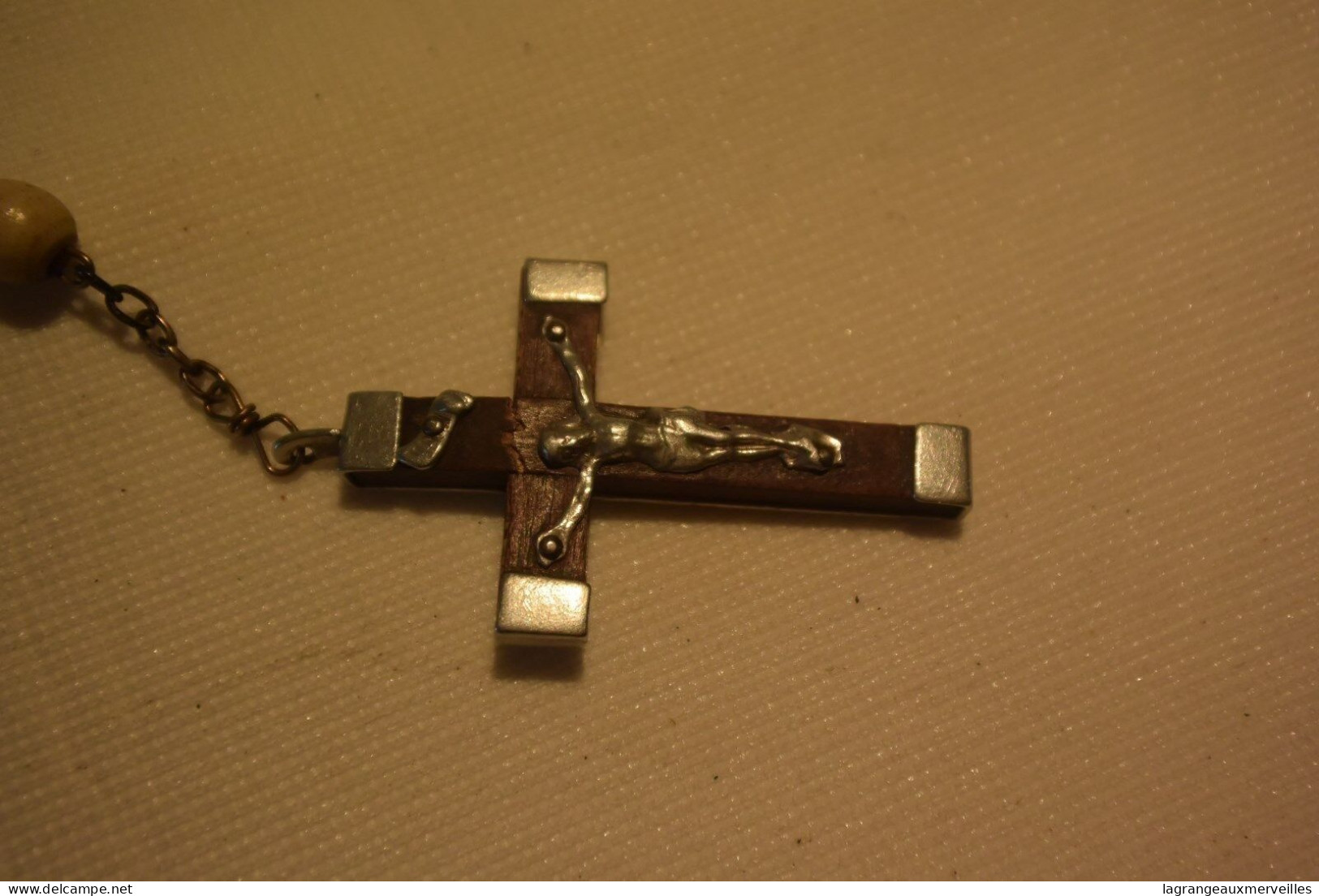 C70 Ancien Chapelet Old Crucifix Christ Jesus - Ethnisch