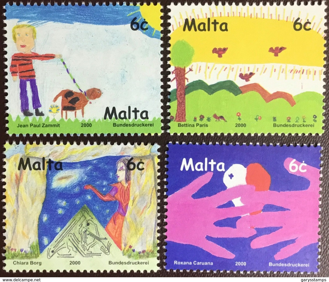 Malta 2000 Stampin’ The Future Children’s Drawings MNH - Malte
