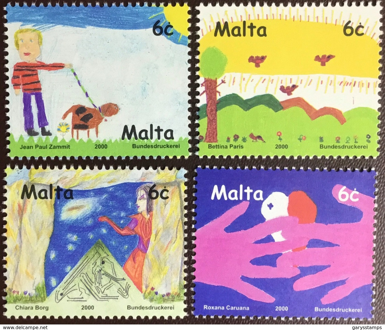 Malta 2000 Stampin’ The Future Children’s Drawings MNH - Malta