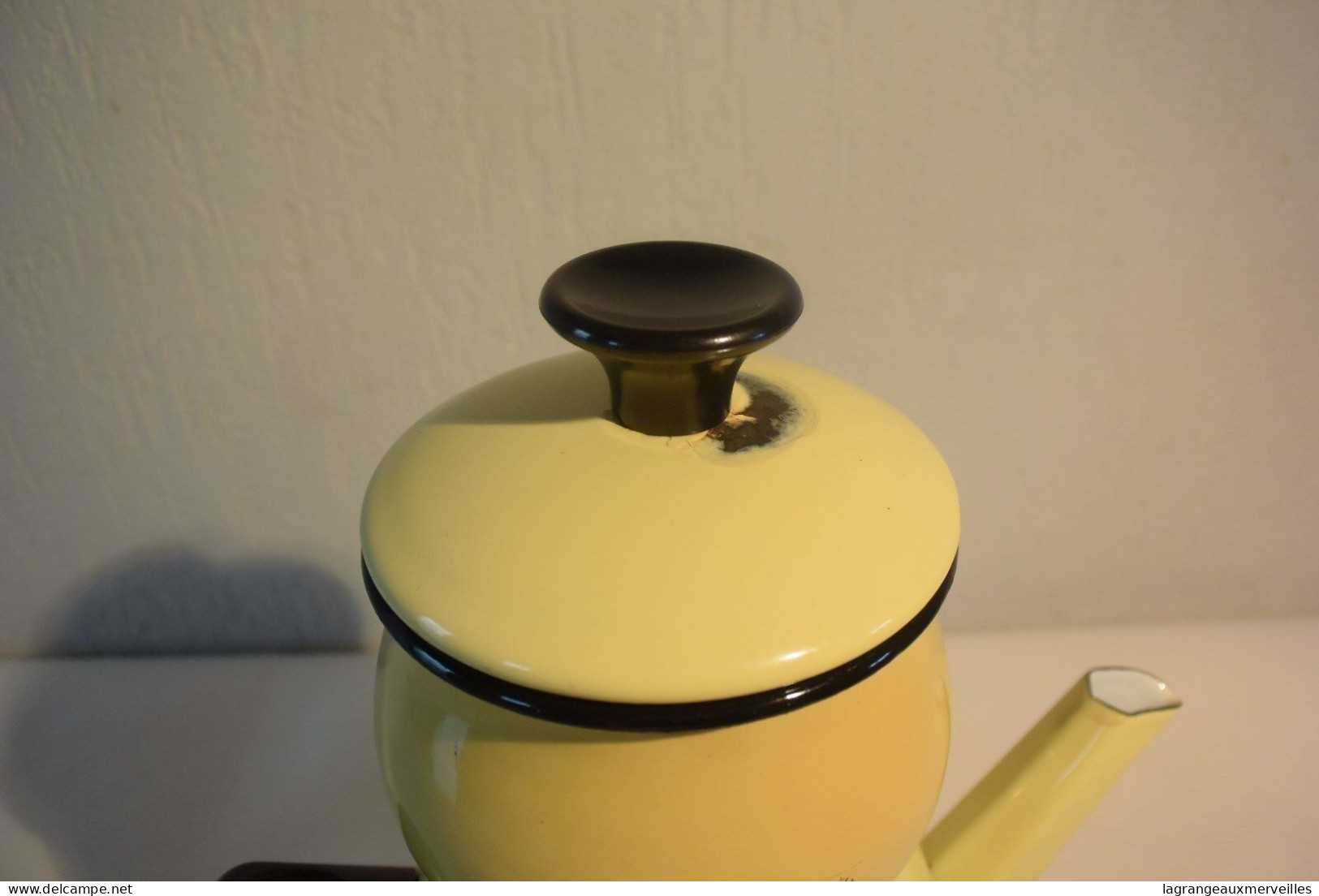 C70 Samovar Ou Théière En émaillé Jaune - Theepot