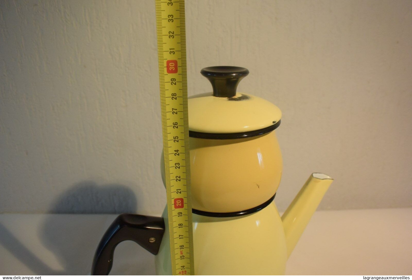 C70 Samovar Ou Théière En émaillé Jaune - Teapots