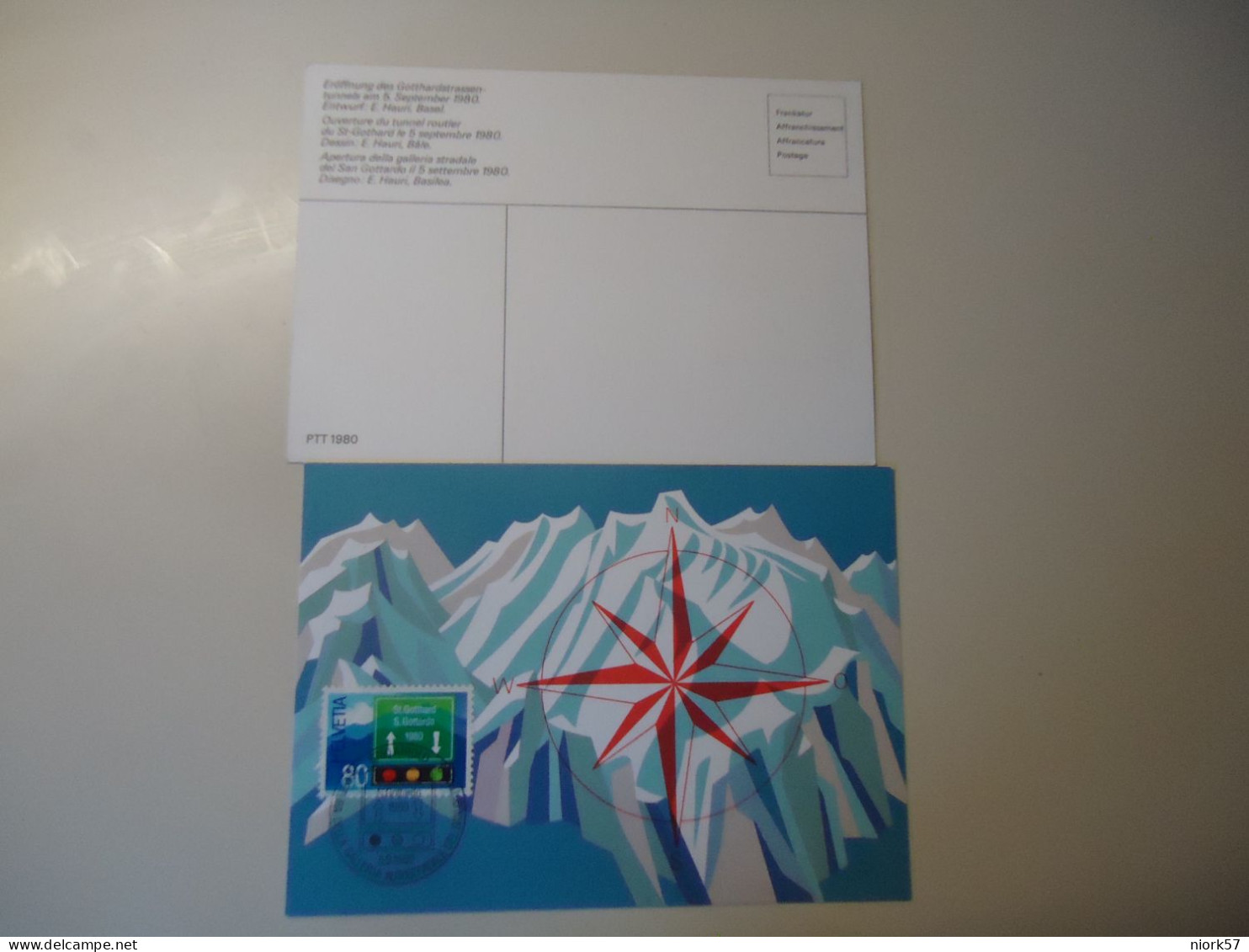 SWITZERLAND MAXIMUM CARDS  1980  MOUNTAIN - Maximumkarten (MC)