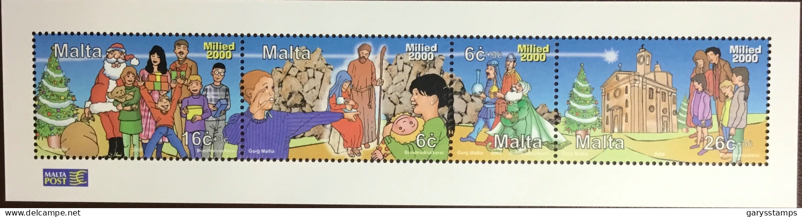 Malta 2000 Christmas Minisheet MNH - Malta