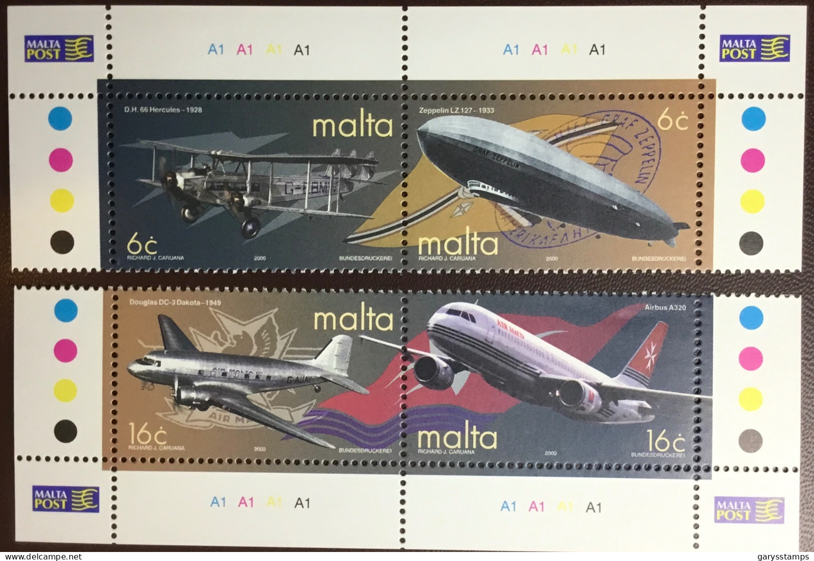 Malta 2000 Air Transport Aircraft MNH - Malte