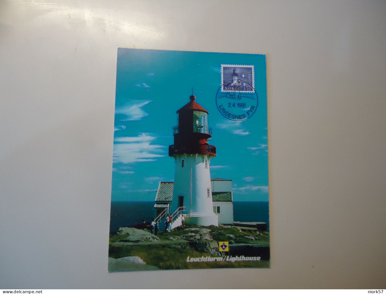 NORWAY  MAXIMUM CARDS 1991 LIGHTHOUSES - Faros