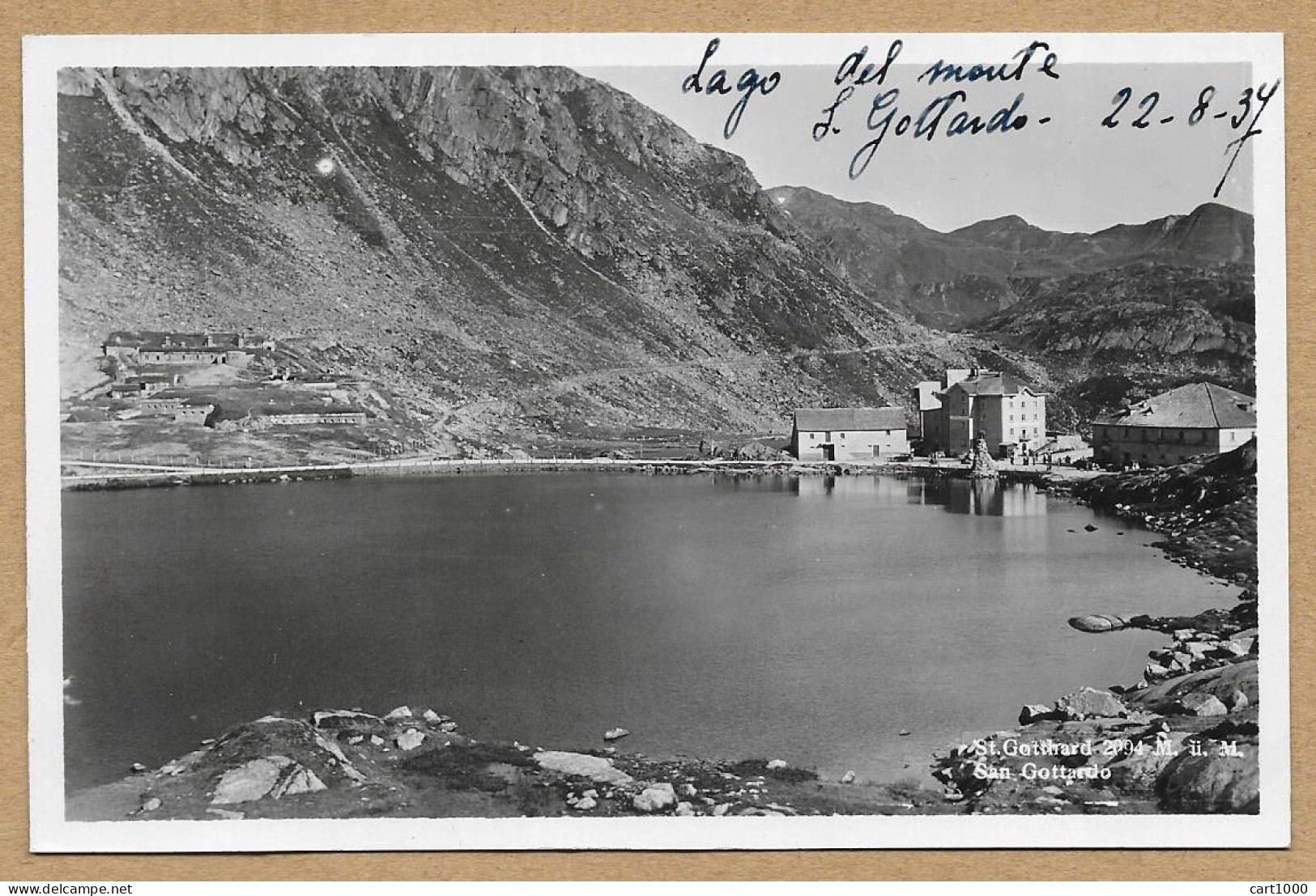 AIROLO LAGO DEL MONTE SAN GOTTARDO 1937 N°H271 - Airolo