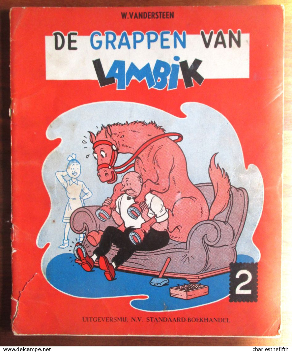 Stripverhaal DE GRAPPEN VAN LAMBIK - W. Vandersteen - 1ste Druk - 1956 ( Vandersteen Catalogus Van 2008 à 200€ ! ) - Suske & Wiske