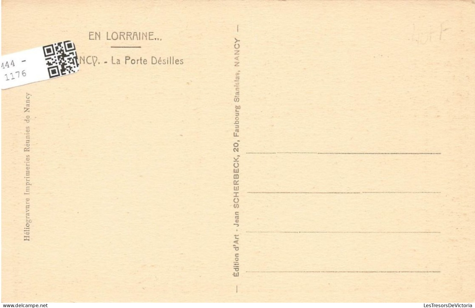 FRANCE - En Lorraine - Nancy - Vue De La Porte Désilles - Plusieurs Bâtiments - Carte Postale Ancienne - Nancy