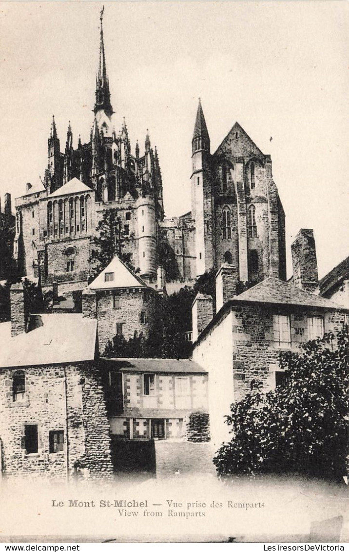 FRANCE - Le Mont St Michel - Vue Prise Des Remparts - Vieux From Ramparts - Carte Postale Ancienne - Le Mont Saint Michel