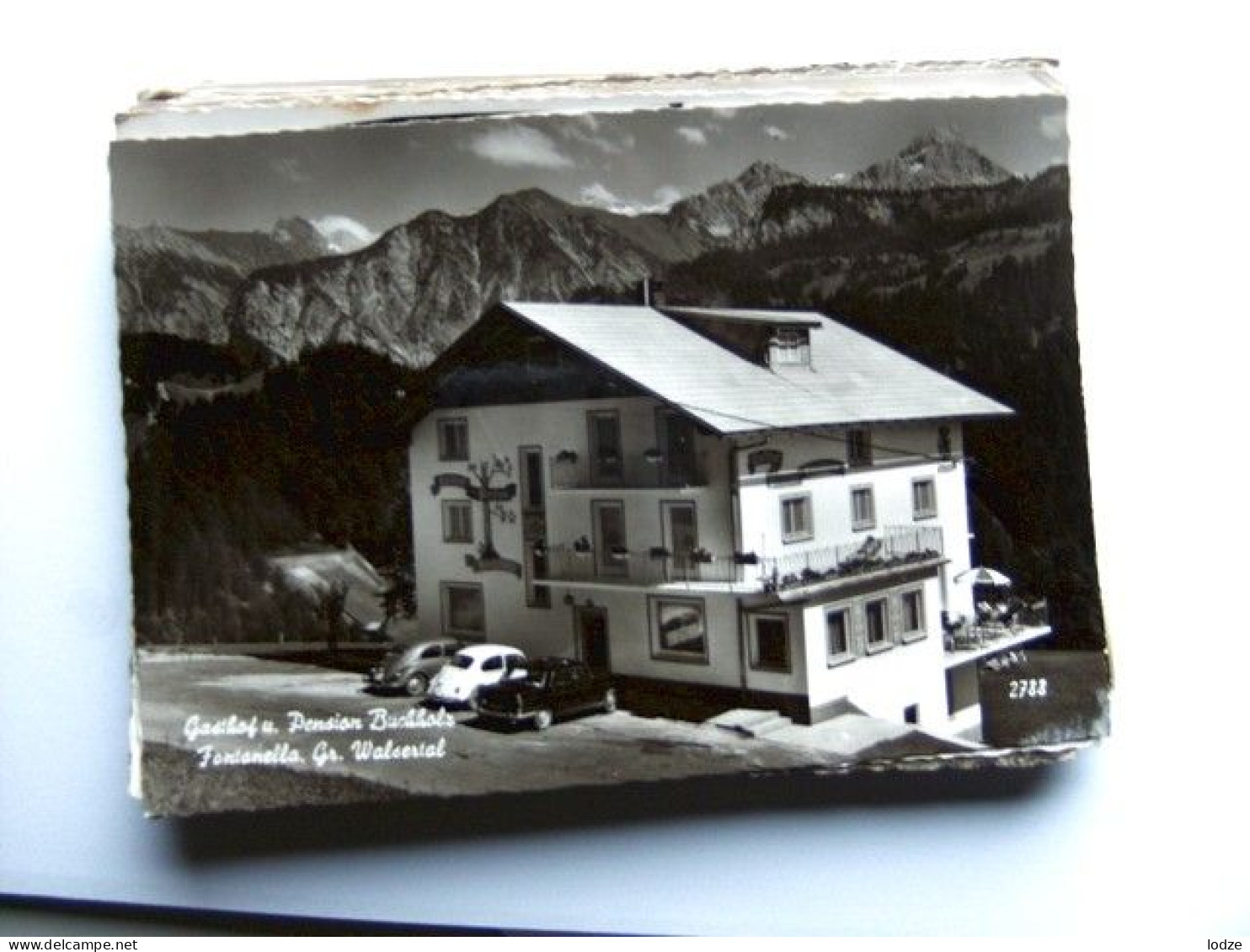 Oostenrijk Österreich Austria Vorarlberg Grosswalsertal Fontanella Gasthof Pension Buchholz Alte PKW Auto VW - Schruns