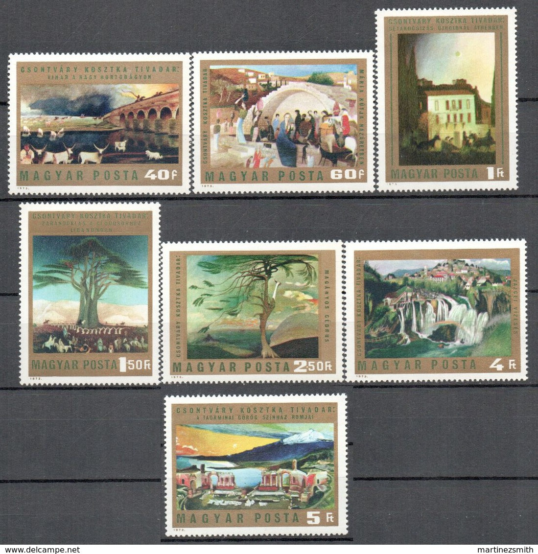 Hongrie - Hungary 1973 Yvert 2315-21, Paintings Of Tivadar Csontvary Kosztka - MNH - Unused Stamps