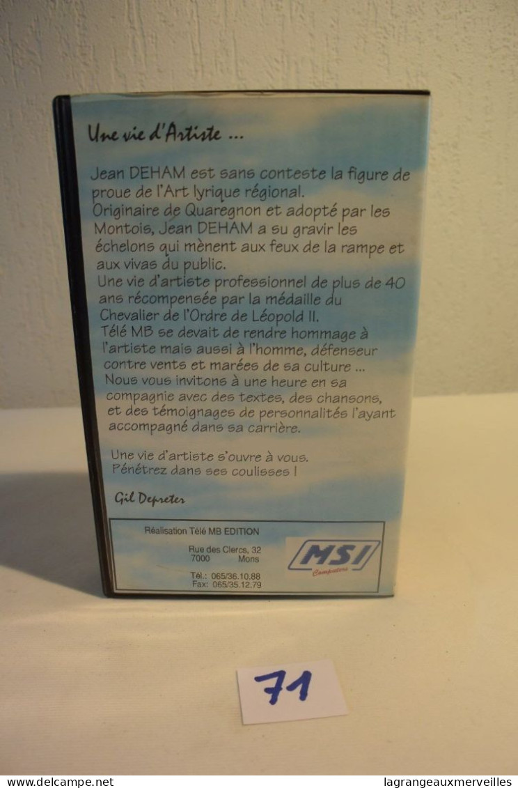 C71 K7 VHS Jean Deham Vie D'artiste - Documentaire