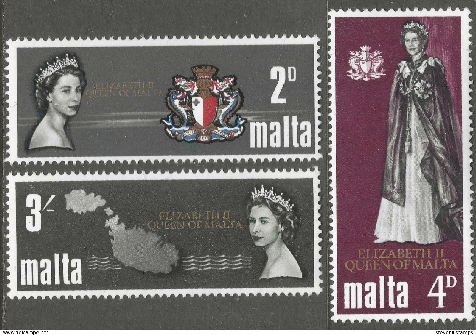 Malta. 1967 Royal Visit. MH Complete Set. SG 396-398. M3021 - Malte