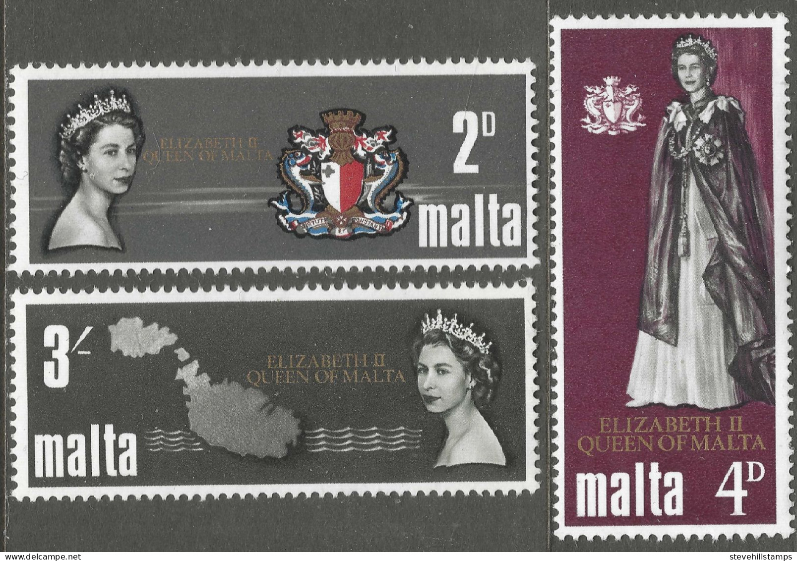 Malta. 1967 Royal Visit. MH Complete Set. SG 396-398. M3021 - Malta