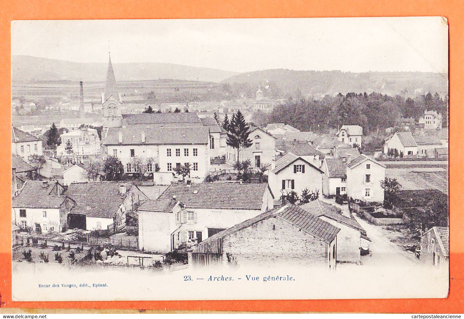 28952 / ⭐ ARCHES 88-Vosges Vue Generale Village Eglise Maisons Centre Bourg 1900s Edition Bazar Des Vosges Epinal N°23 - Arches