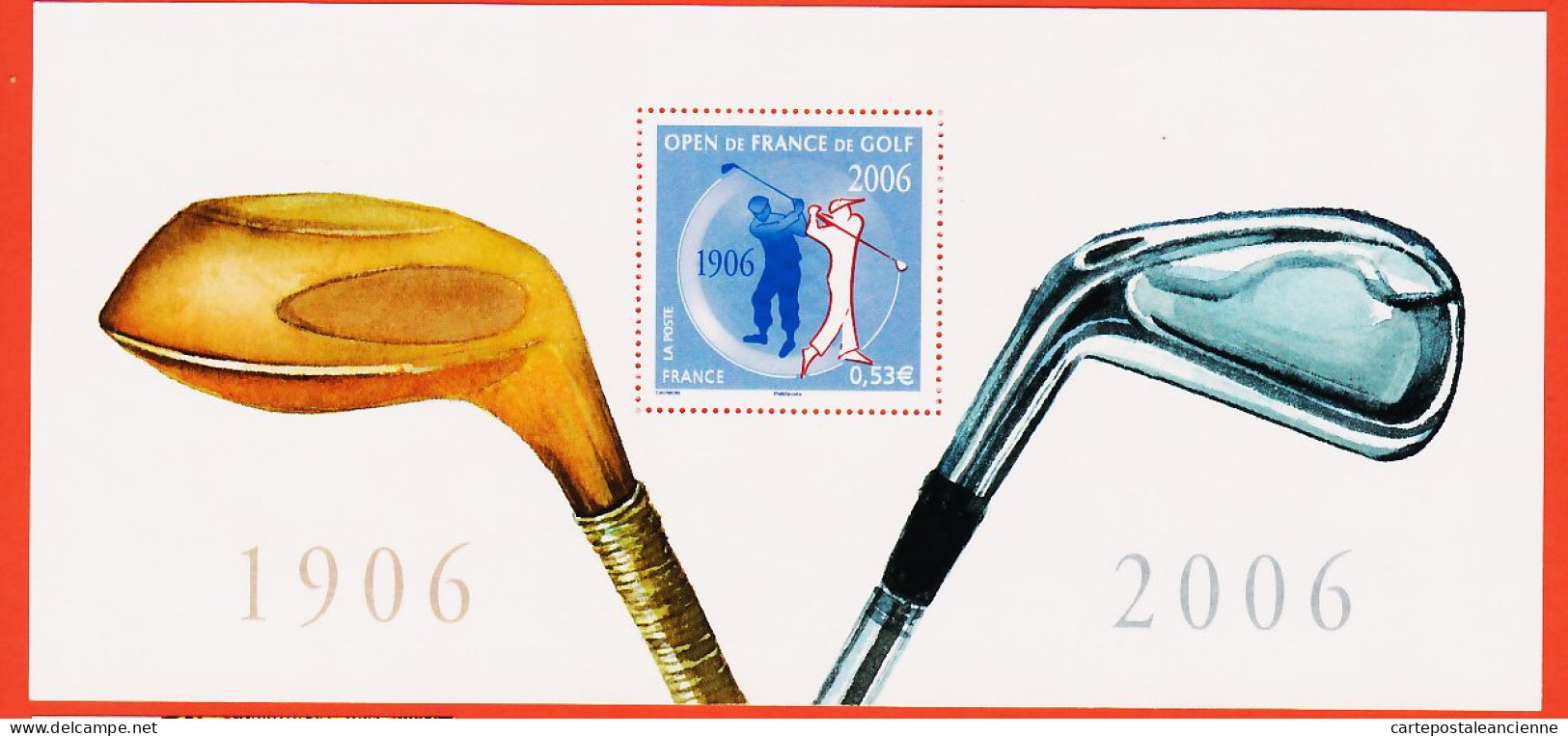 28652 / ⭐ Bloc Souvenir Feuillet Seul Yvert-Tellier N° 13 Gommé Centenaire OPEN De FRANCE De GOLF 1906-2006   - Golf