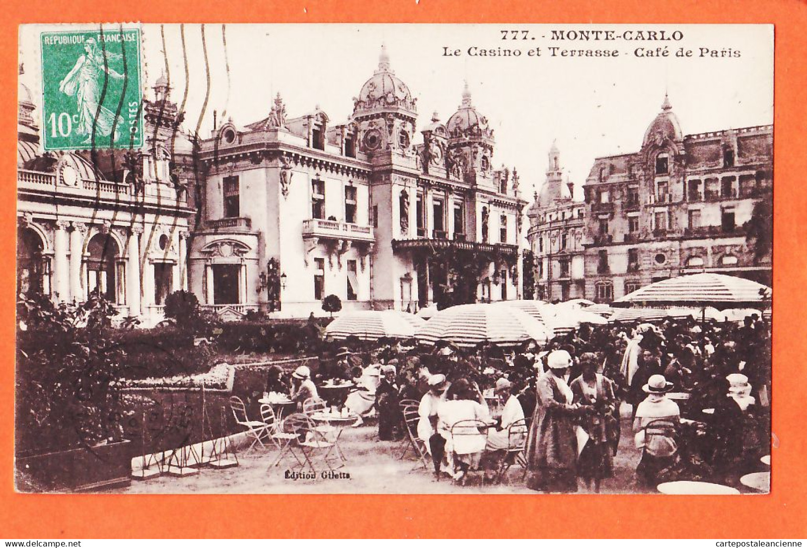 28797 / ⭐ MONTE-CARLO Monaco Le Casino Terrasse Et Café De PARIS 1920s à CHATEL Colombes Paris -GILETTA 777 - Bares Y Restaurantes