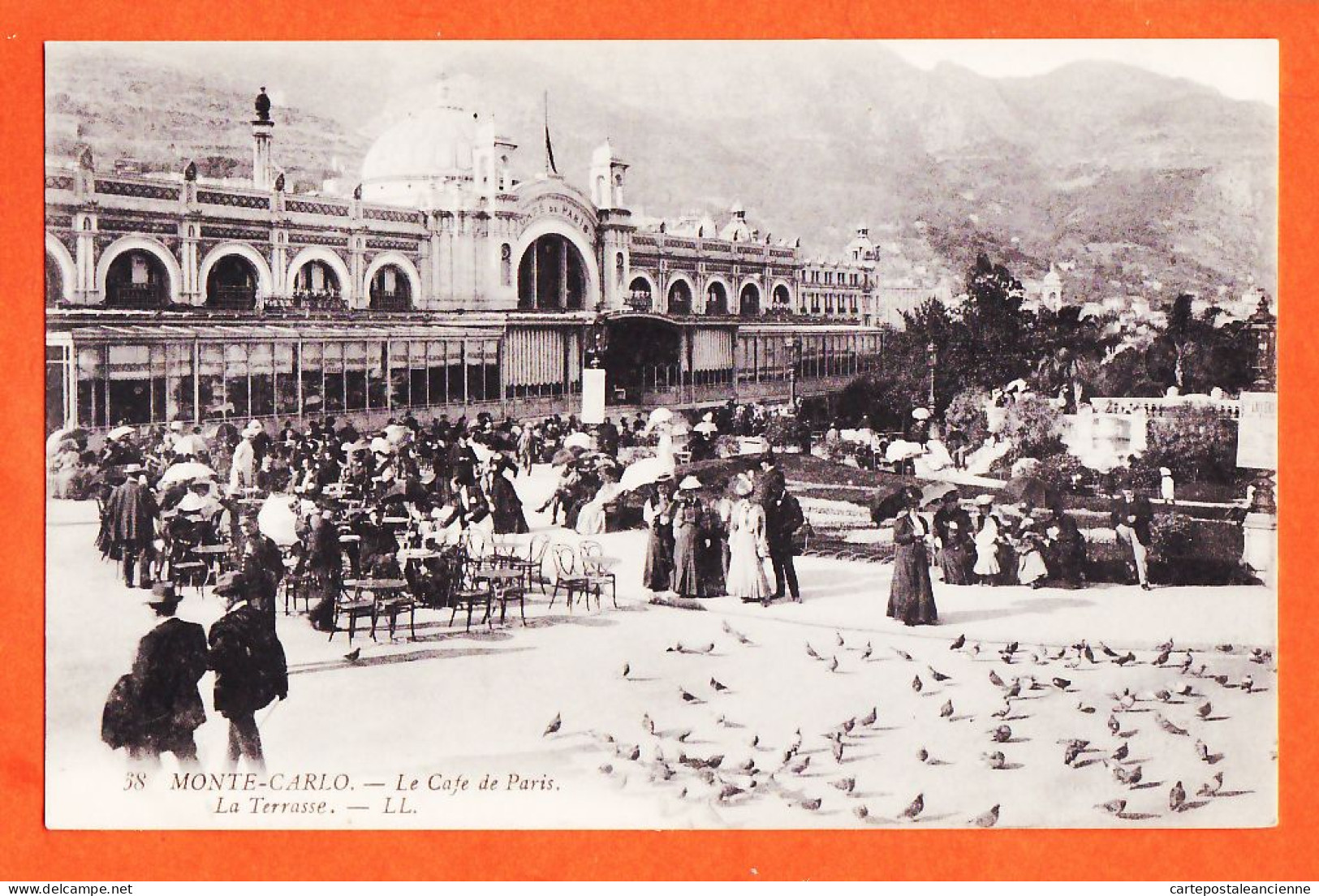 28798 / ⭐ ( Etat Parfait ) MONTE-CARLO Monaco Le CAFE De PARIS Les Terrases 1900s  LEVY LL 58 - Cafés & Restaurants