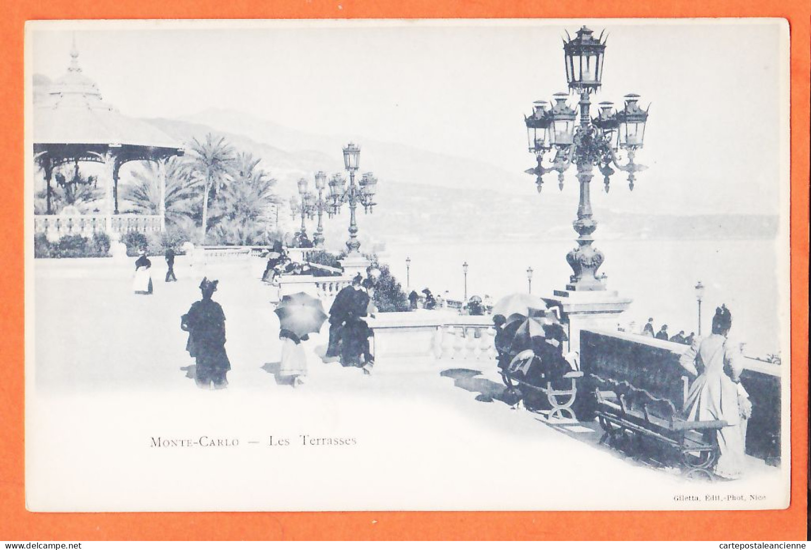 28816 / ⭐ MONTE-CARLO Monaco Les Terrasses 1900s GILETTA Photo Nice - Las Terrazas
