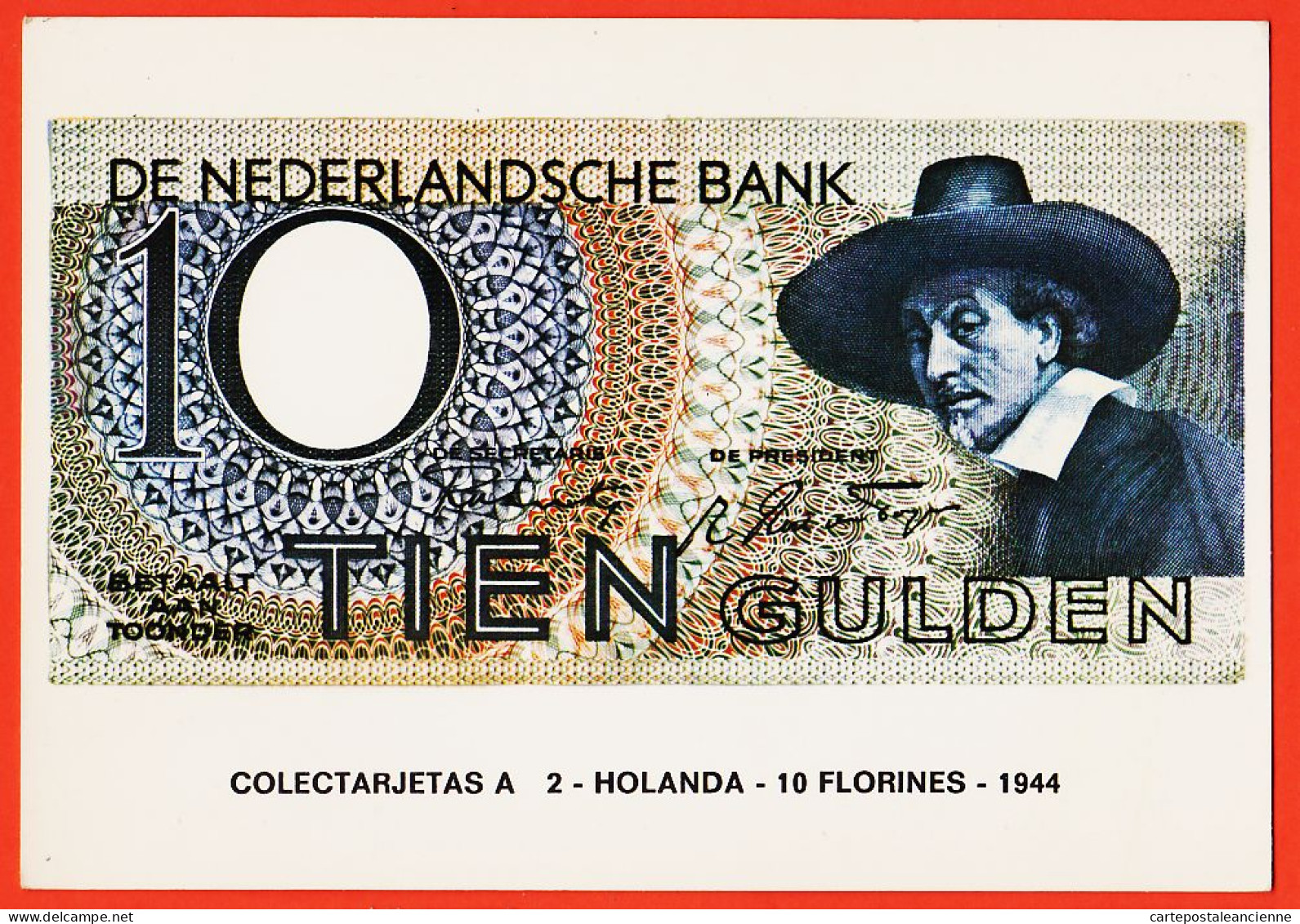 28649 / ⭐ Colectarjetas A 2- HOLANDA - 10 FLORINES - 1944 EuroHobby  - Monnaies (représentations)