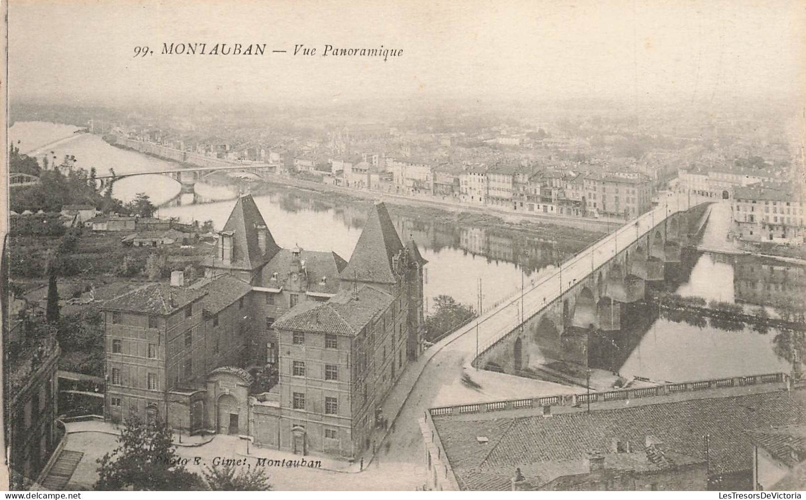FRANCE - Montauban - Vue Panoramique De La Ville - Photo E Gimet Montauban - Du Pont - Carte Postale Ancienne - Montauban