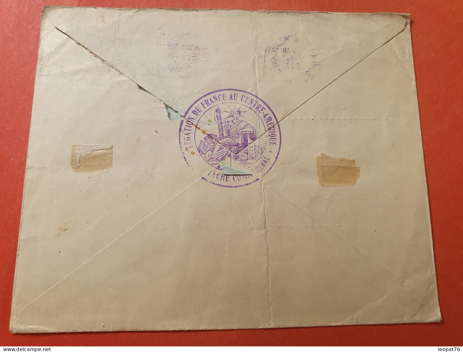 Guatemala - Enveloppe ( Pli Central ) De La Légation De France Pour La France En 1932 Par Avion - Ref 3408 - Guatemala