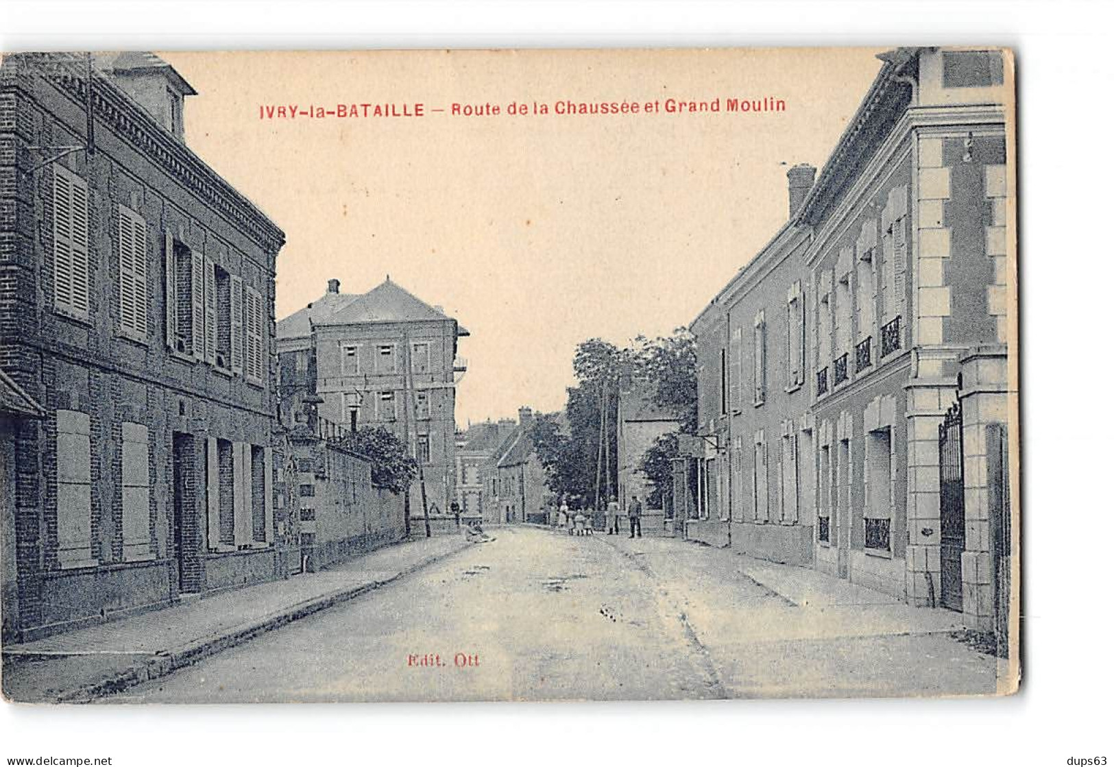 IVRY LA BATAILLE - Route De La Chaussée Et Grand Moulin - Très Bon état - Ivry-la-Bataille