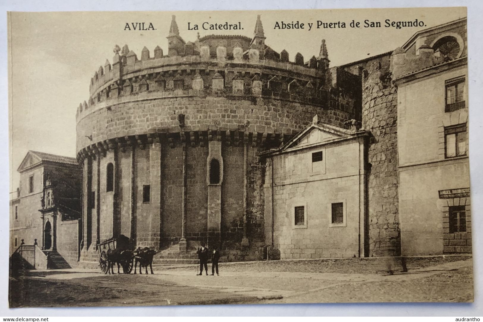 CPA - Espagne - AVILA La Catedral - Abside Y Puerta De San Segundo - Ávila