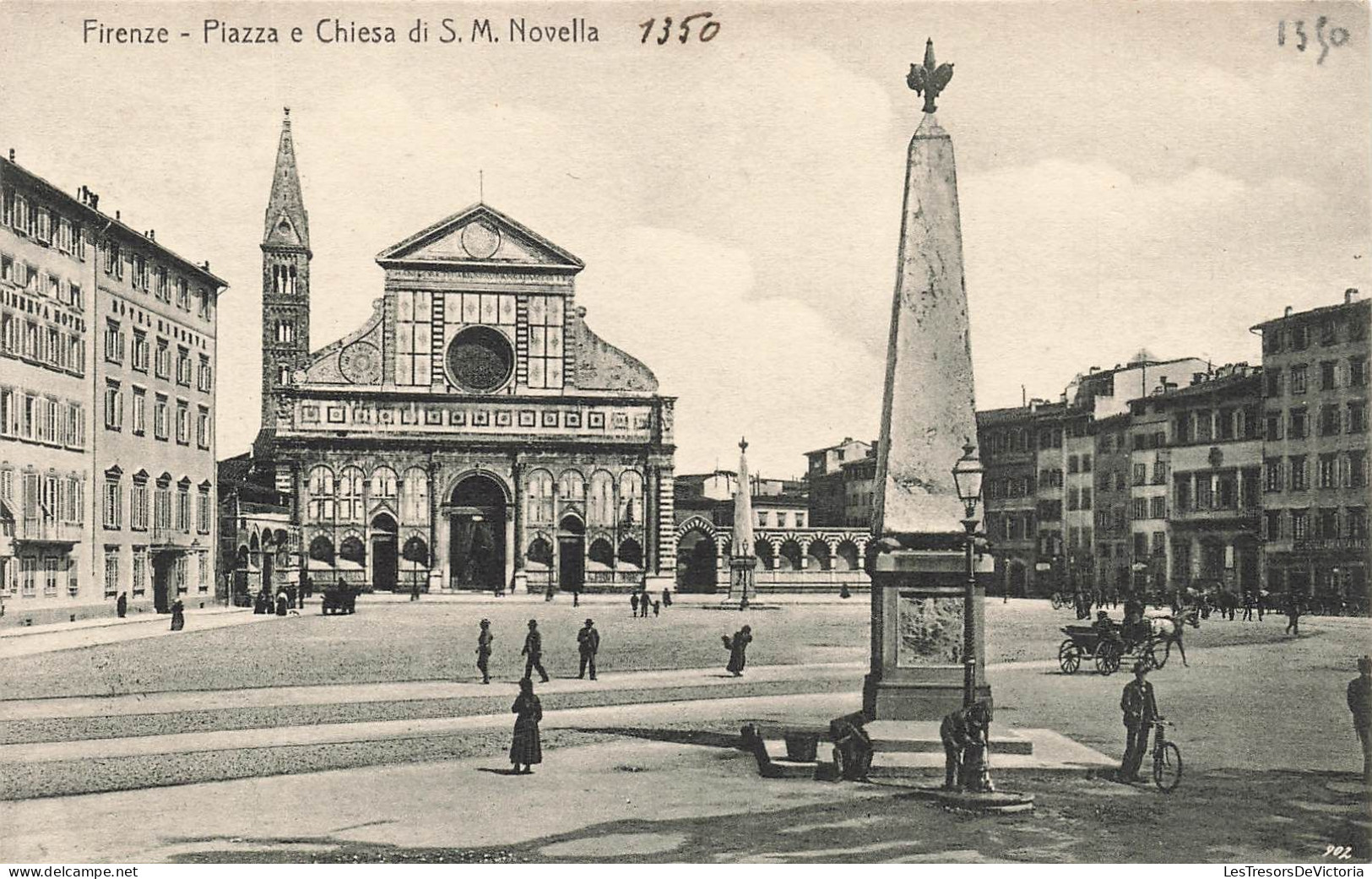 ITALIE - Firenze - Plazza E Chesa Di S M Novella - Vue Générale De La Place - Animé - Carte Postale Ancienne - Firenze