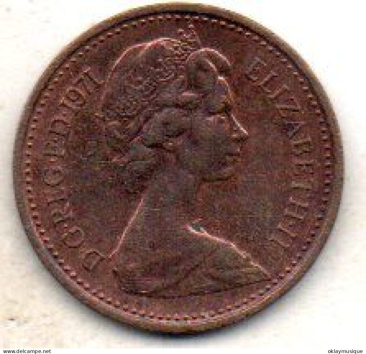 1 Demi New Penny 1971 - 1/2 Penny & 1/2 New Penny