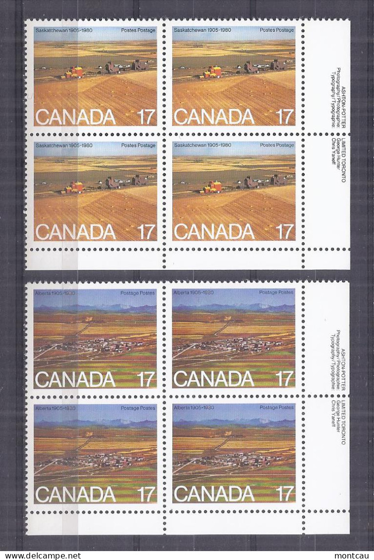 Canada 1980. Alberta Y Saskatchewan . Sc=683-84 (**) - Neufs