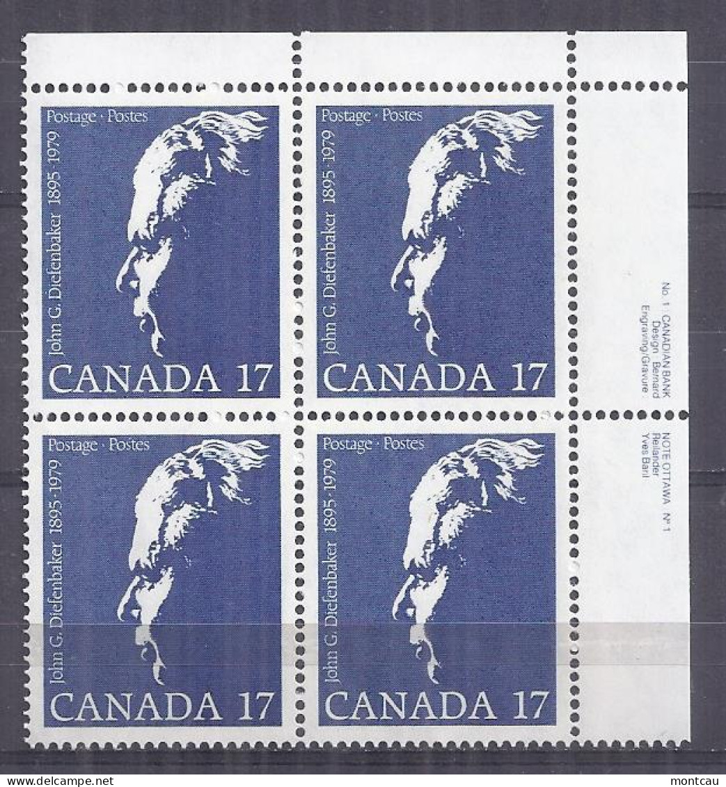 Canada 1980. John Diefenbaker . Sc=859 (**) - Neufs