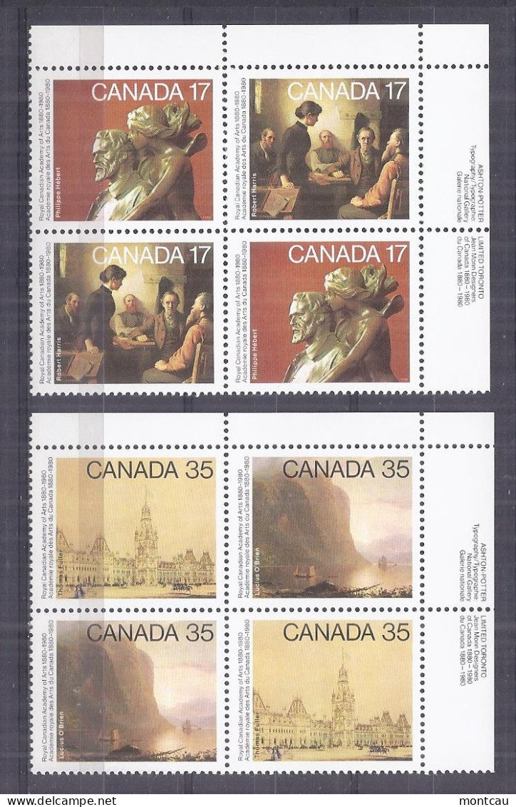 Canada 1980. Academia De Artistas . Sc=850a-56a (**) - Neufs