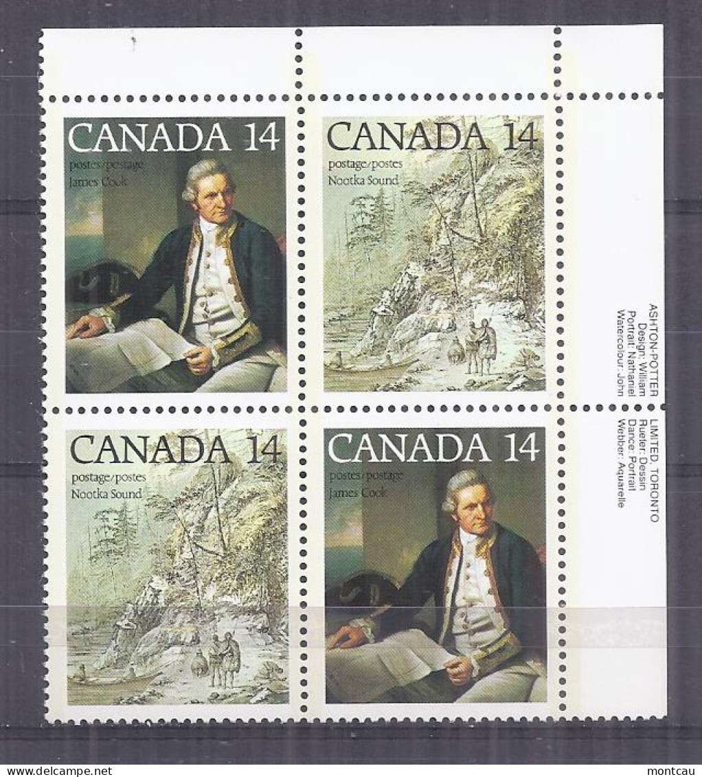 Canada 1978. Capitan Cook . Sc=763-64 (**) - Neufs