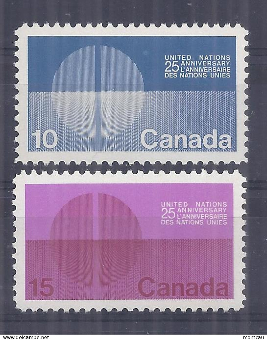 Canada 1970. Ann. ONU . Sc=513-14 (**) - Neufs