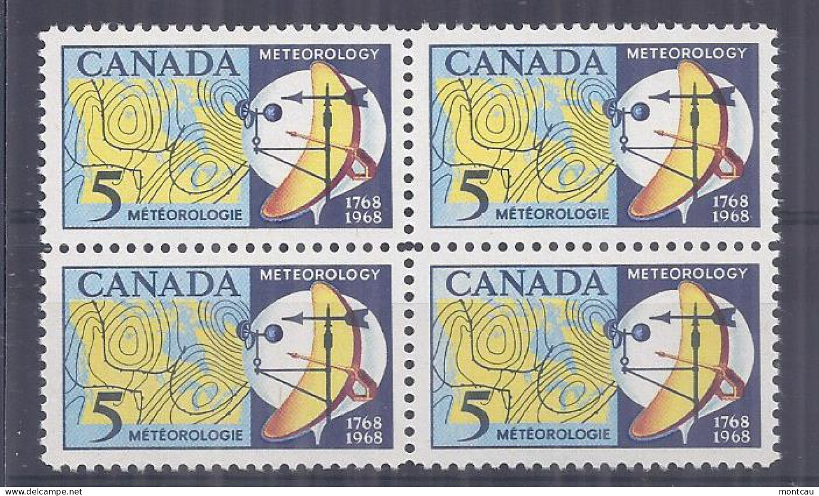 Canada 1968. Metereologia . Sc=479 (**) - Unused Stamps