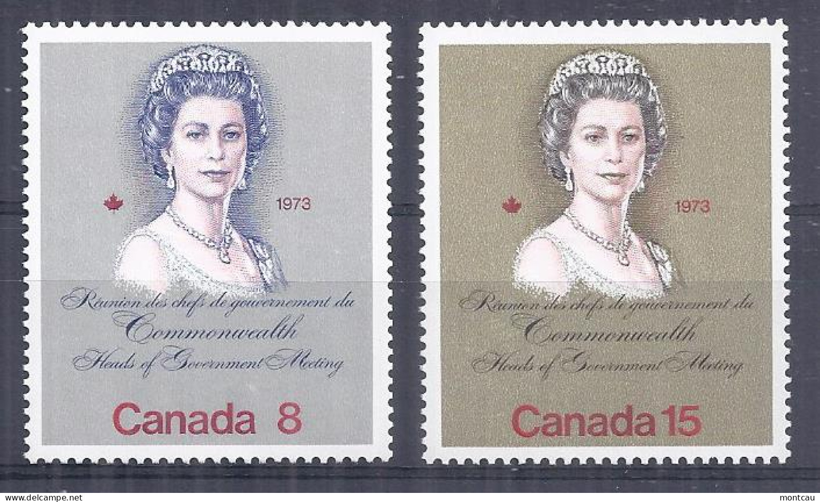 Canada 1973. Visita Real . Sc=620-21 (**) - Neufs