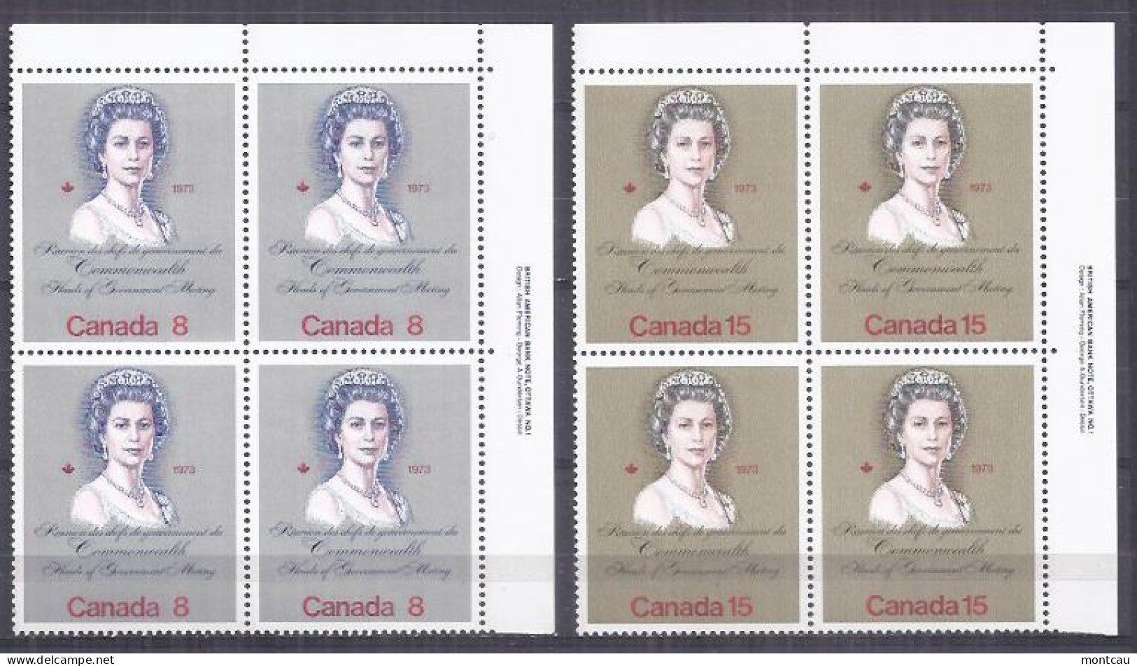 Canada 1973. Visita Real . Sc=620-21 (**) - Neufs