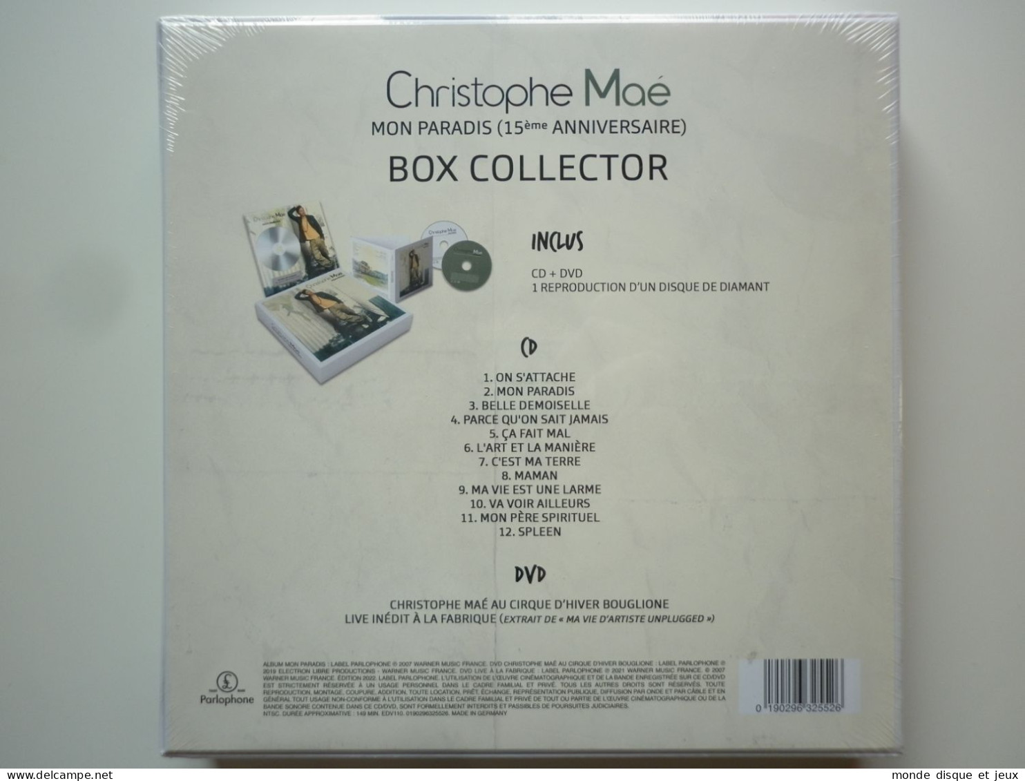 Christophe Maé Coffret Collector 1 Cd Album+ 1 Dvd  + 1 Disque Diamant Mon Paradis - Otros - Canción Francesa