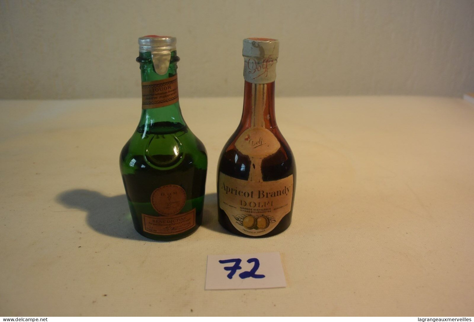 C72 Mini Bouteille De Collection Brandy Mandarine Alcool - Andere & Zonder Classificatie