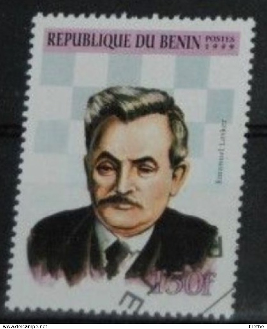 BENIN - Joueurs D'échecs : Emanuel Lasker (1868-1941) - Scacchi