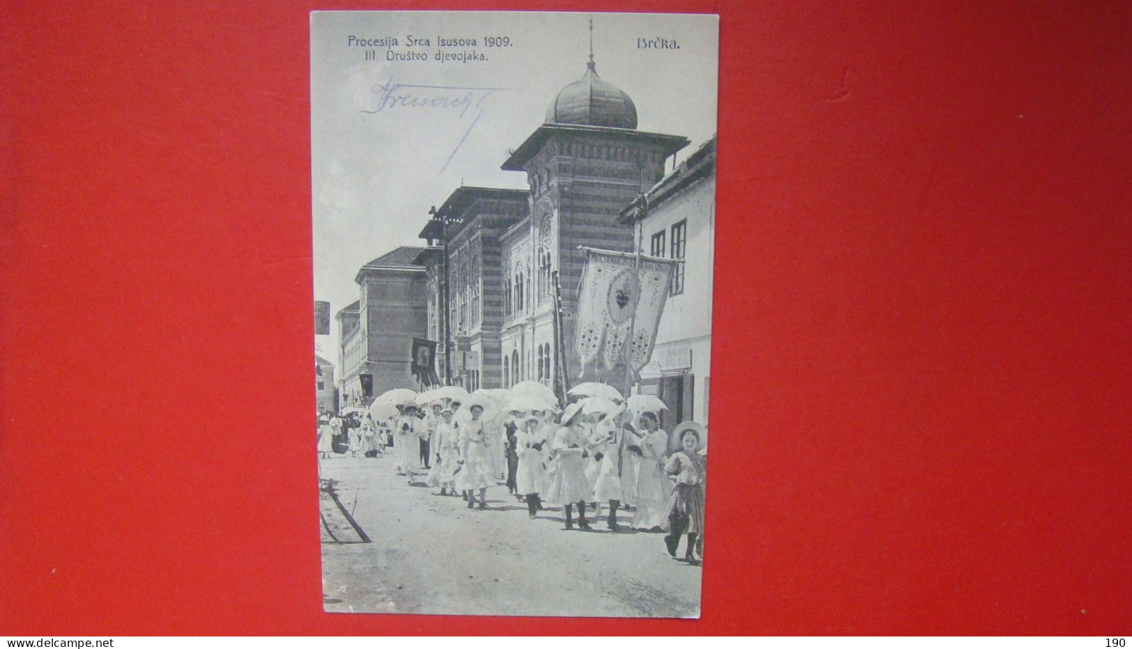 Brcka.Procesija Srca Isusova 1909. III.Drustvo Djevojaka. - Bosnia And Herzegovina