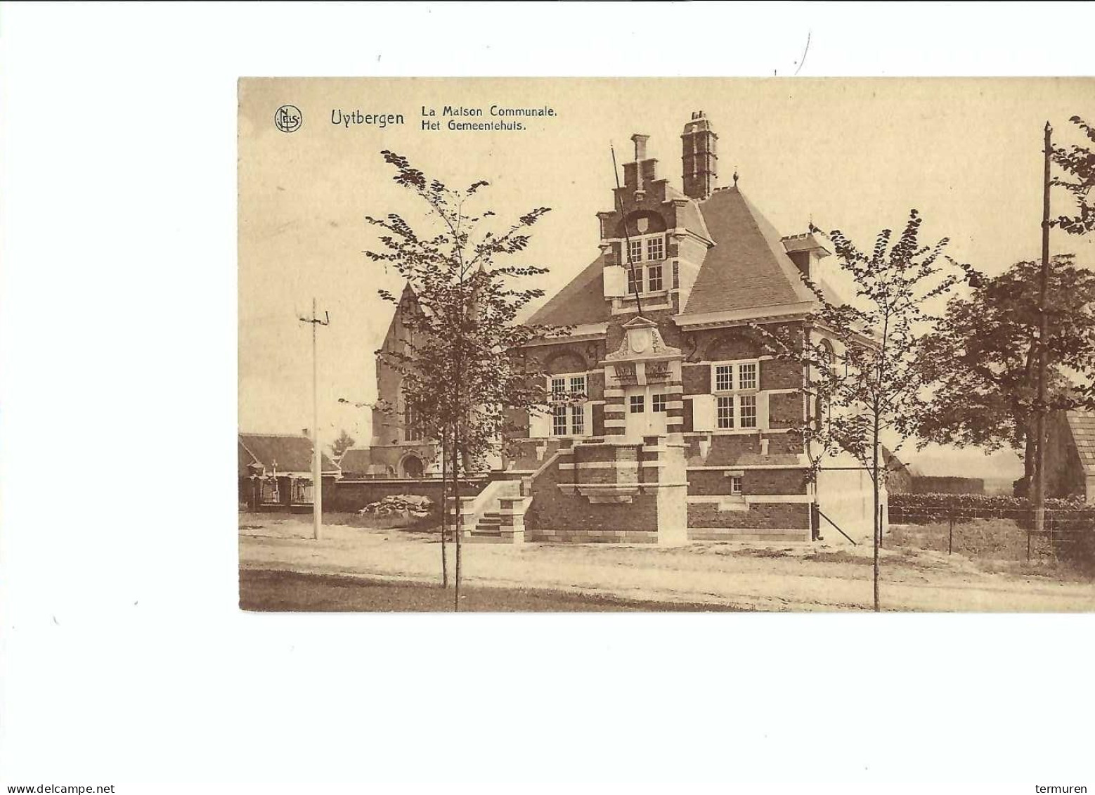 Uitbergen : Het Gemeentehuis In 1946 Verstuurd - Berlare