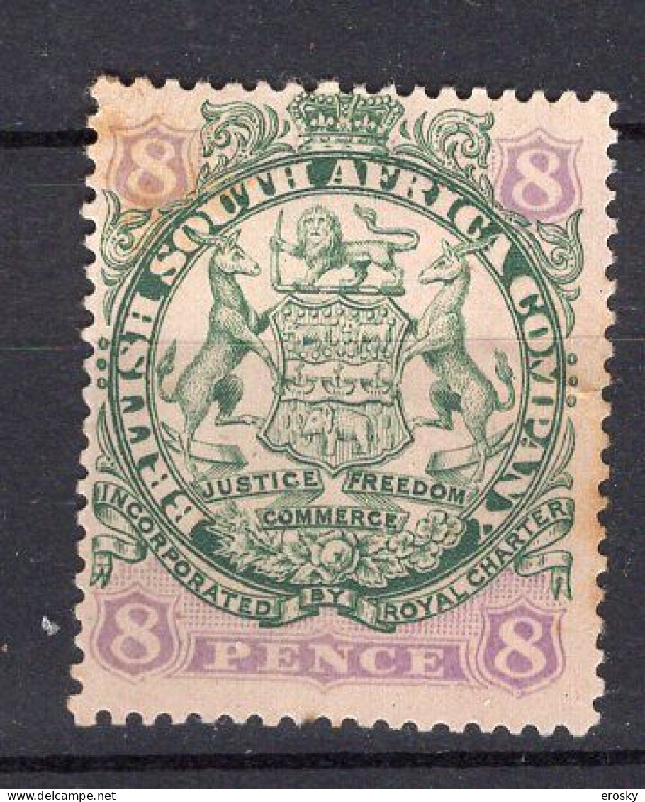 P3928 - BRITISH COLONIES British South Africa Company Yv N°34 * - Southern Rhodesia (...-1964)