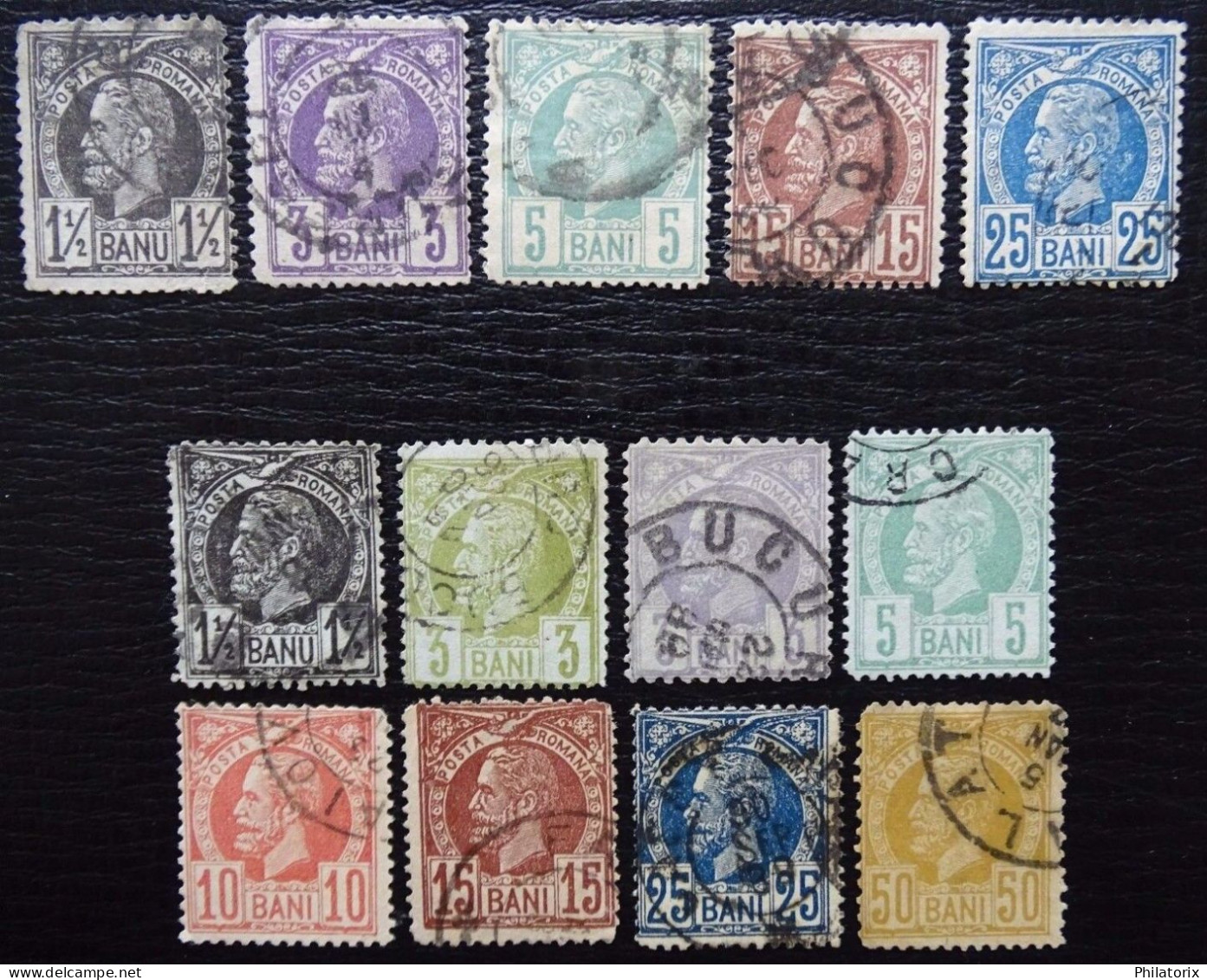 Rumänien Mi 57-69 , Sc 75-79 And 80-87 , König Karl I , Gestempelt - Used Stamps