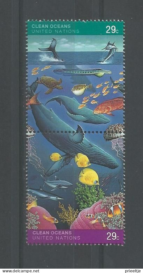 United Nations NY 1992 Clean Oceans Pair Y.T. 607/608 (0) - Gebruikt